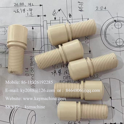 Polyetheretherketone Tecapeek PVDF Peek Bushing Tecapeek PTFE Products 334C Smooth Surface PEEK Plastic Prototype Machining China manufacturer China factory China producer
