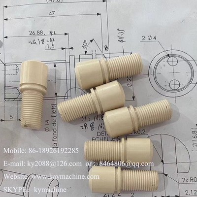 Polyetheretherketone Tecapeek Customized Size CNC Turning Plastic Parts For Clear Acrylic Derlin POM PEEK Nylon PTFE CNC Machining Precision Insulate  China manufacturer China factory China producer