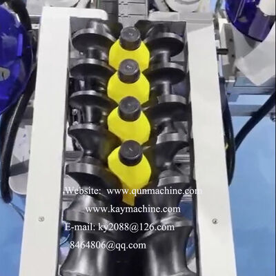 special screw with the conveyor to rotate and separate the empty bottle