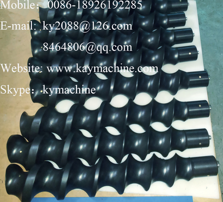 Scrolls and wormfeeds auger POM acetal auger UHMWPE auger plastic nylon auger Double thread screws
