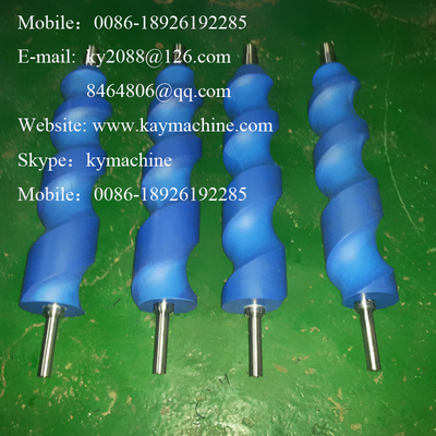 black uhmwpe carried shaft plastic screw rod for bottle extruder CONVEYOR REPLACEMENT PARTS China manufacturer  factory